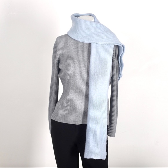 Club Monaco Accessories - Club Monaco Light blue lambs wool/cashmere scarf
